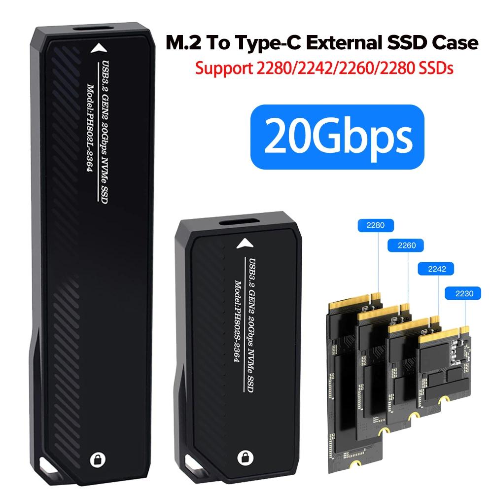 SSD Nvme M.2  C Ÿ SSD Ŭ , 20Gbps  Hd ̽ , B & M Ű SSD ̽  M2 SSD 2280 2242 2260
